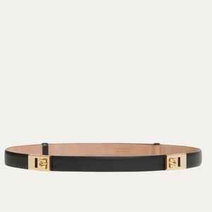 FERRAGAMO Women's Donna Double Gancio Expandable Leather Belt